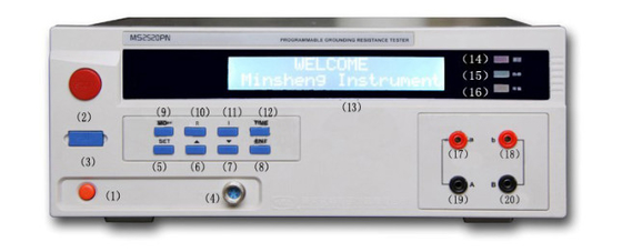 MS2520PN Program Kontrolü Zemin Direnci Test Cihazı