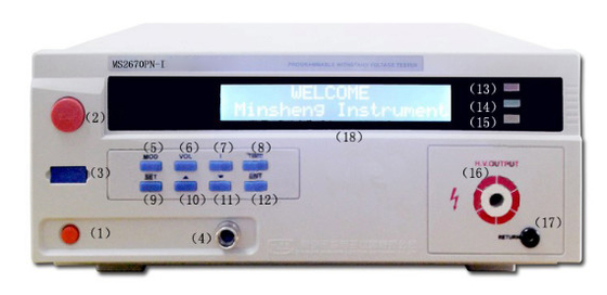 iyi fiyat MS2670PN Program Kontrol Dayanım Gerilimi Test Cihazı çevrimiçi