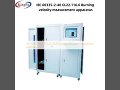 IEC 60335-2-40 CL22.116.6 Yanma hızı ölçüm cihazı