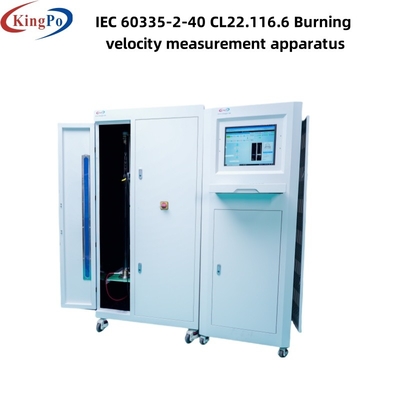 IEC 60335-2-40 CL22.116.6 Kullanıcı dostu tasarımı olan yanma hızı ölçüm cihazı