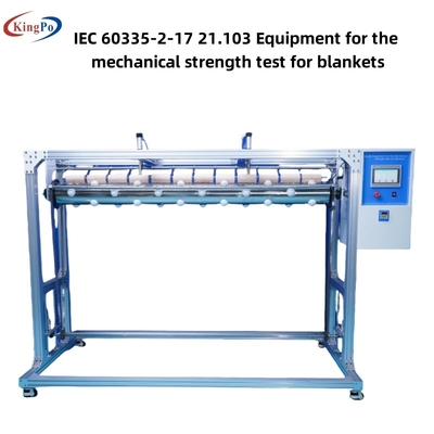 25° Yatay Açı Battaniyeler Mekanik Dayanım Test Cihazı IEC60335-2-17 Şekil BB.1'den BB.3'e Battaniye Değerlendirmesi için